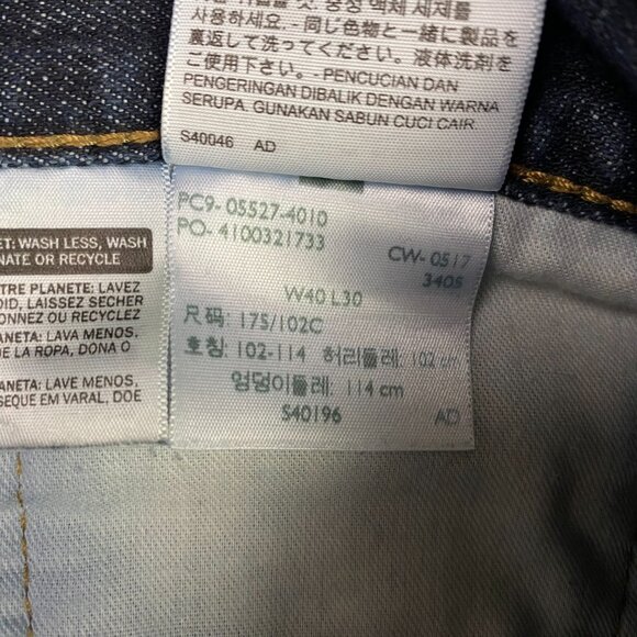 Levi's 527 Bootcut Jeans Men's 40 x 30 Blue Cotton 05527-4010 Boot Cut Denim - Picture 9 of 14